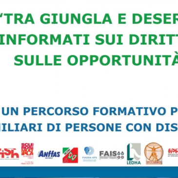 Disabilità e caregiver, orientarsi tra diritti e servizi: il nuovo percorso formativo per famiglie del progetto “Insieme per l’Indipendenza”